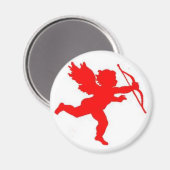 Magnet Cupid Red Plain Magneet (Voorkant / Achterkant)