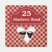 MAGNET D'ADRESSE MAISON (Devant)