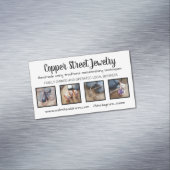 Magnet d'affaires personnalisé avec 4 photos de pr (In Situ)