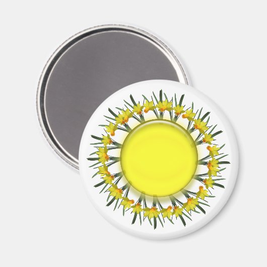 Magnet - Daffodil Ring Magneet (Voorkant / Achterkant)