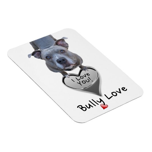 Magnet d'amour de Pitbull Bully (Côté Droit)