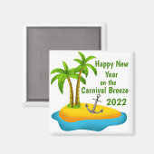 Magnet d'Ancre de Palm Beach (Recto/Verso)