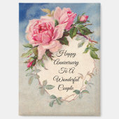 Magnet d'anniversaire Rose (Recto)