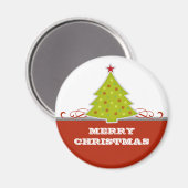 Magnet d'arbre de Noël lunatique (Recto/Verso)
