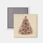 Magnet d'arbre de Noël primaire (Recto/Verso)