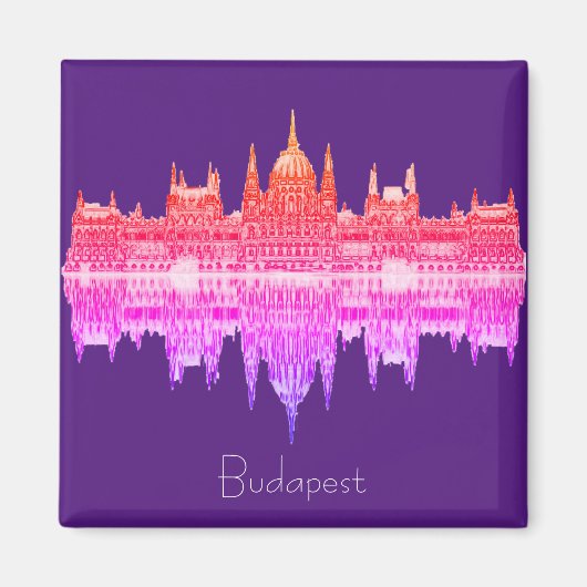 Magnet d'architecture du Parlement de Budapest Hon (Devant)