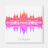 Magnet d'architecture du Parlement de Budapest Hon (Devant)