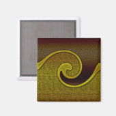Magnet Dark Brown Swirl Or, Jeu de correspondance (Recto/Verso)