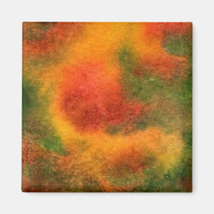 Magnet d'art Abstrait "Cosmos Yellow"