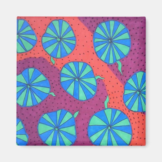 Magnet d'art Abstrait gras (Devant)