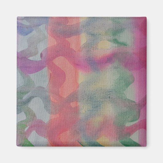 Magnet d'art Abstrait Pastel (Devant)