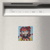 Magnet d'art de la fée de Ladybug Imaginaire (In Situ (Lave-vaisselle))