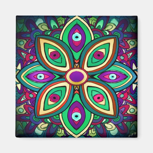 Magnet d'art de Lotus (Devant)