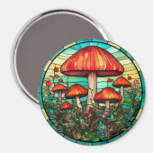 Magnet d'art des champignons (Recto/Verso)