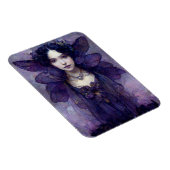 Magnet d'art Imaginaire de fée gothique violet (Côté Droit)