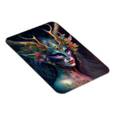 Magnet d'art Imaginaire de femme Elf Horned (Côté Droit)