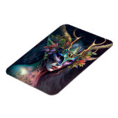 Magnet d'art Imaginaire de femme Elf Horned (Côté Gauche)