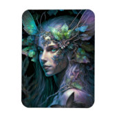 Magnet d'art Imaginaire fée coloré (Vertical)