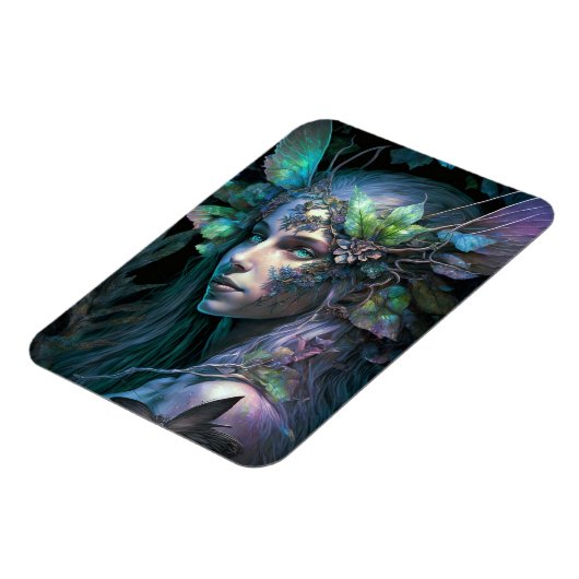 Magnet d'art Imaginaire fée coloré (Côté Gauche)