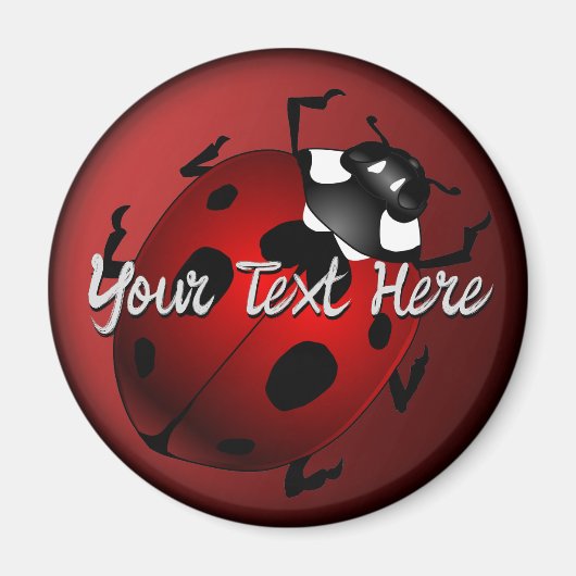 Magnet d'art Ladybug sur mesure Aimants de réfrigé (Devant)