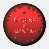 Magnet d'art Ladybug sur mesure Aimants de réfrigé (Devant)