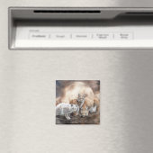 Magnet d'art Lynx Moon (In Situ (Lave-vaisselle))