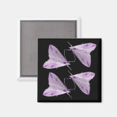 Magnet d'art mauve (Recto/Verso)