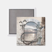 Magnet d'art nautique italien classique (Recto/Verso)