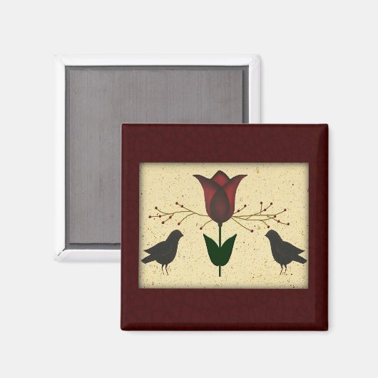 Magnet d'art primitif (Recto/Verso)