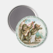 Magnet d'art vintage - Singes anthropomorphes (Recto/Verso)