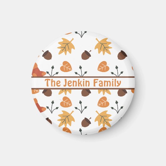 Magnet d'automne personnalisé (Devant)