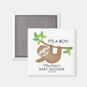 Magnet de Baby shower préféré pour les parcelles d (Recto/Verso)