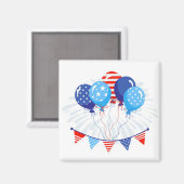 Magnet de ballons patriotiques (Recto/Verso)