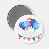 Magnet de ballons patriotiques (Recto/Verso)