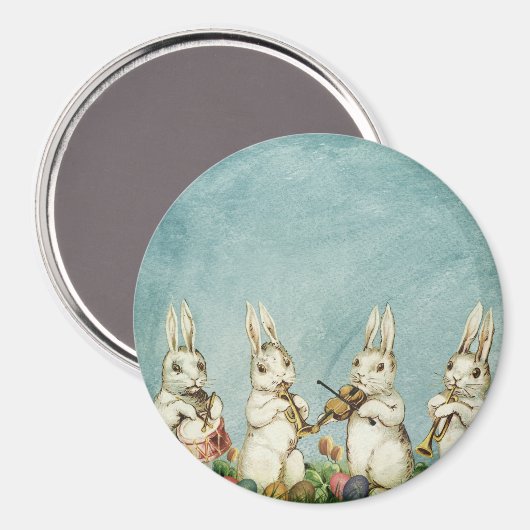 Magnet de bande de lapin de Pâques (Recto/Verso)
