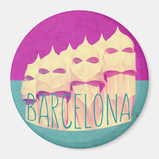 Magnet de Barcelone Gaudi Paradise (Devant)