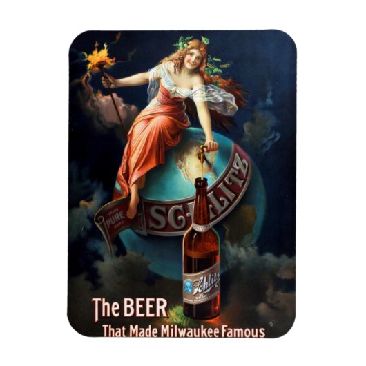 Magnet de bière Schlitz (Vertical)