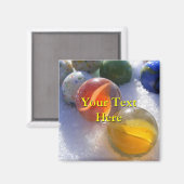 Magnet de billes de verre (Recto/Verso)
