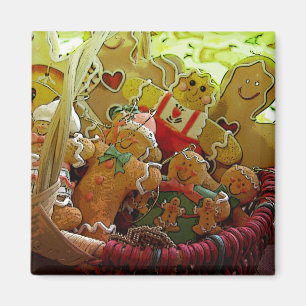 Magnet de biscuits de pain d'épice