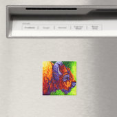 Magnet de bison rouge (In Situ (Lave-vaisselle))