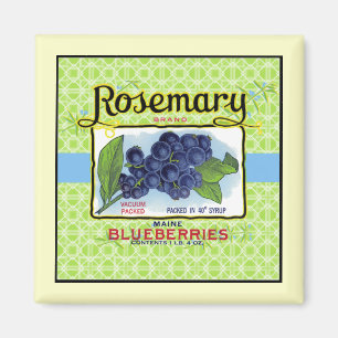 Magnet de bleuets de romarin