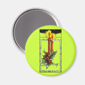 Magnet de bougies de Noël (Recto/Verso)