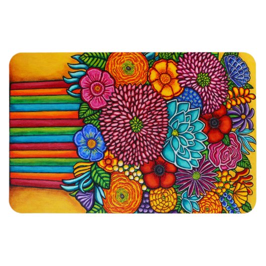 Magnet de bouquet de fête (Horizontal)