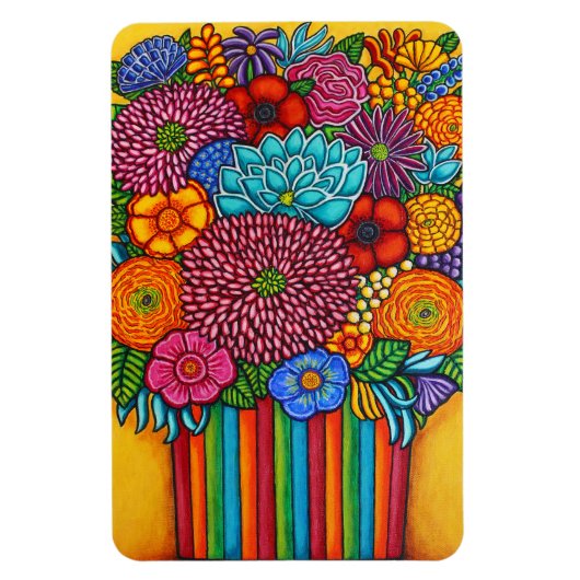 Magnet de bouquet de fête (Vertical)