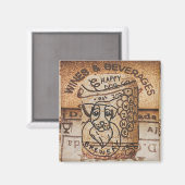 Magnet de brasserie de chien tiré à la main (Recto/Verso)