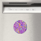 Magnet de briques violettes nettes (In Situ (Lave-vaisselle))