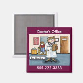 Magnet de bureau du médecin (Recto/Verso)