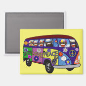 Magnet de bus de la paix Singe Chaussette (Recto/Verso)