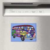 Magnet de bus de la paix Singe Chaussette (In Situ (Lave-vaisselle))