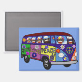 Magnet de bus de la paix Singe Chaussette (Recto/Verso)